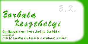 borbala keszthelyi business card