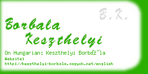 borbala keszthelyi business card